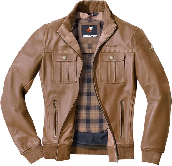 Bogotto Brooklyn Bruin Leren Motorjas Maat 60 Jas bol