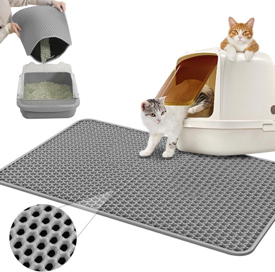 Kalolary Grote kattenbakmat, 119,4 x 89 cm siliconen