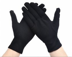Katoenen handschoenen Zwart L 40stuks/20Paar - Beschermende Handschoenen L Zwart - Gezondheidszorg - Ziekenhuis - Beauty Center, Kapper en Salon Spa Tattoo – Jewelry - eczeem / allergie / handcreme - juweliers / munt handschoen