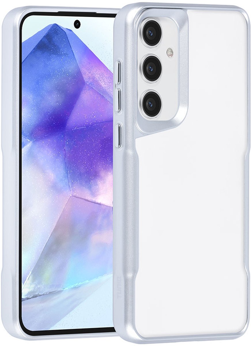 TUNIQ Galaxy A55 Back cover case - Silicone - Silver