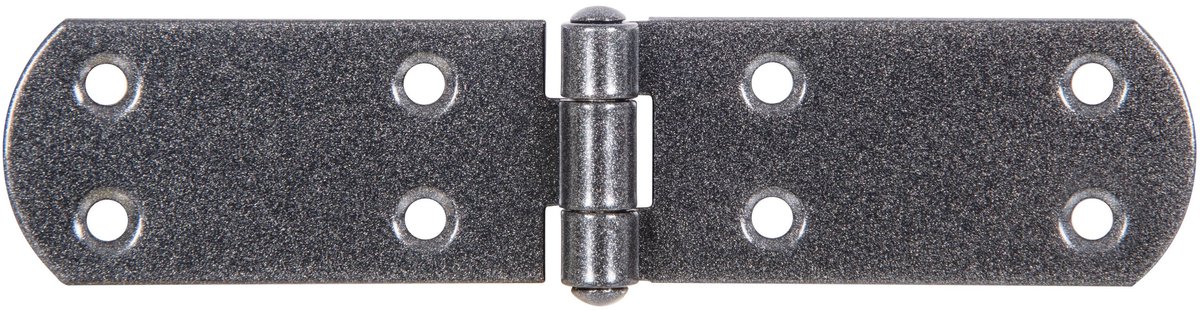 Alberts 822620 DURAVIS® kistscharnier, met geklonken pen, zwart diamant duplex gecoat, afmetingen 156 x 35 x 2 mm, set van 20
