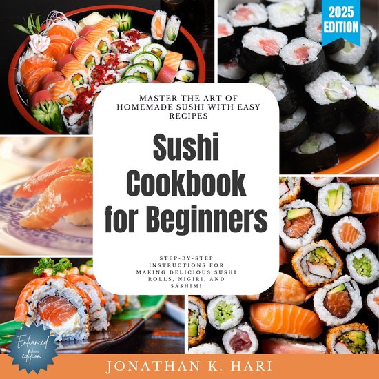 Sushi Cookbook for Beginners: - cover