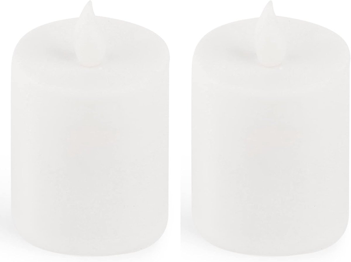 LED kaars buiten 2x witte graflichten LED met batterij permanente kaars LED kaarsen flikkerende vlam permanente brander LED begraafplaatskaars sfeerverlichting herdenkingskaars