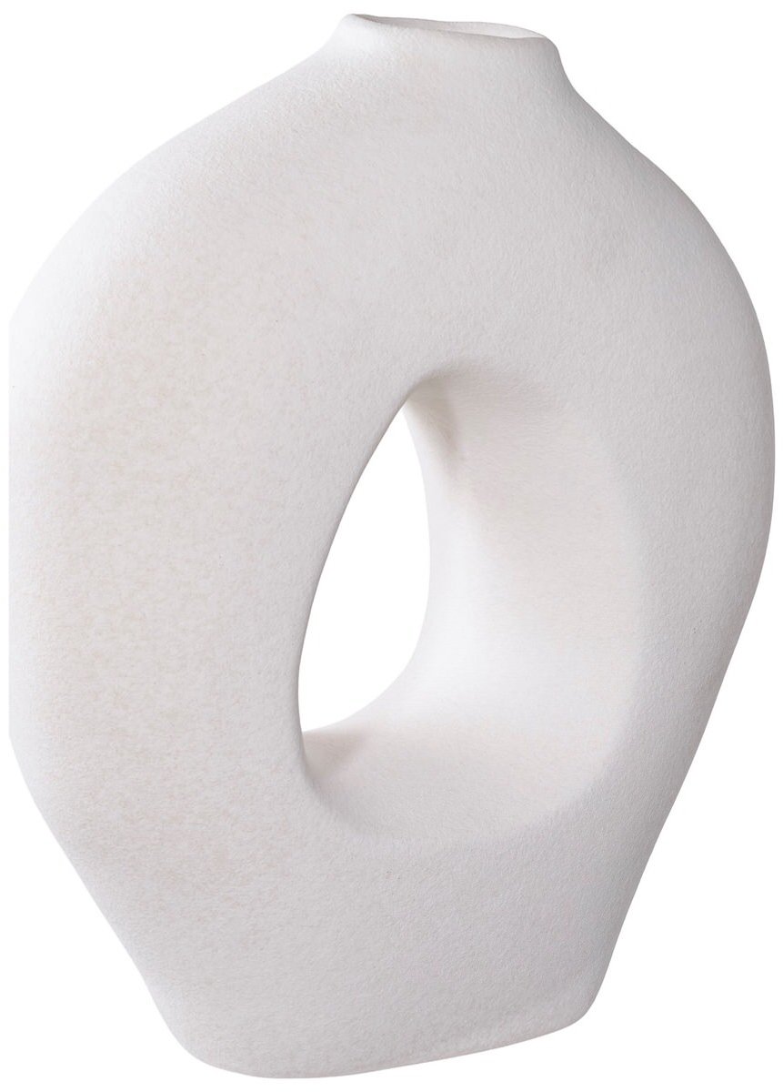 House Nordic Vaas, keramiek, wit 24x10,5x27,8 cm