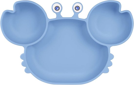 Ayciep Roestvrij stalen babybord met zuignap, 2 stuks siliconen kinderborden met nieuwe 1 grote zuignap, roestvrijstalen bord voor baby's, BPA-vrij, antislip, afneembare siliconen hoes, kinderbord