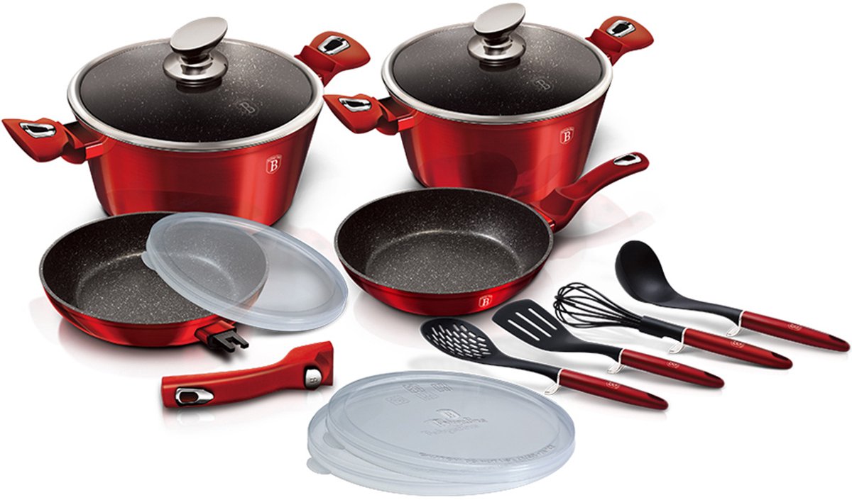 Berlinger Haus BH-7057 - Pannenset - Granieten Coating - Inductie - Roestvrij