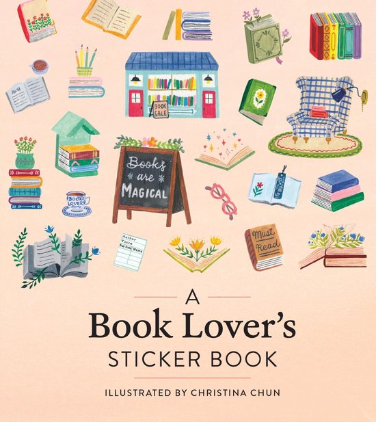 A Book Lover's Sticker Book - cover