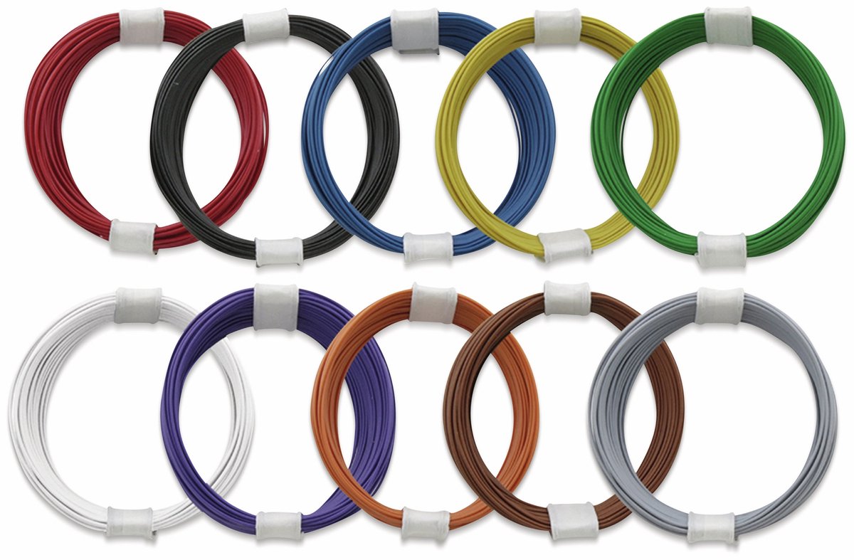 Donau Elektronik 110-MIX Draad 1 x 0.04 mm² Meerdere kleuren 1 set(s)