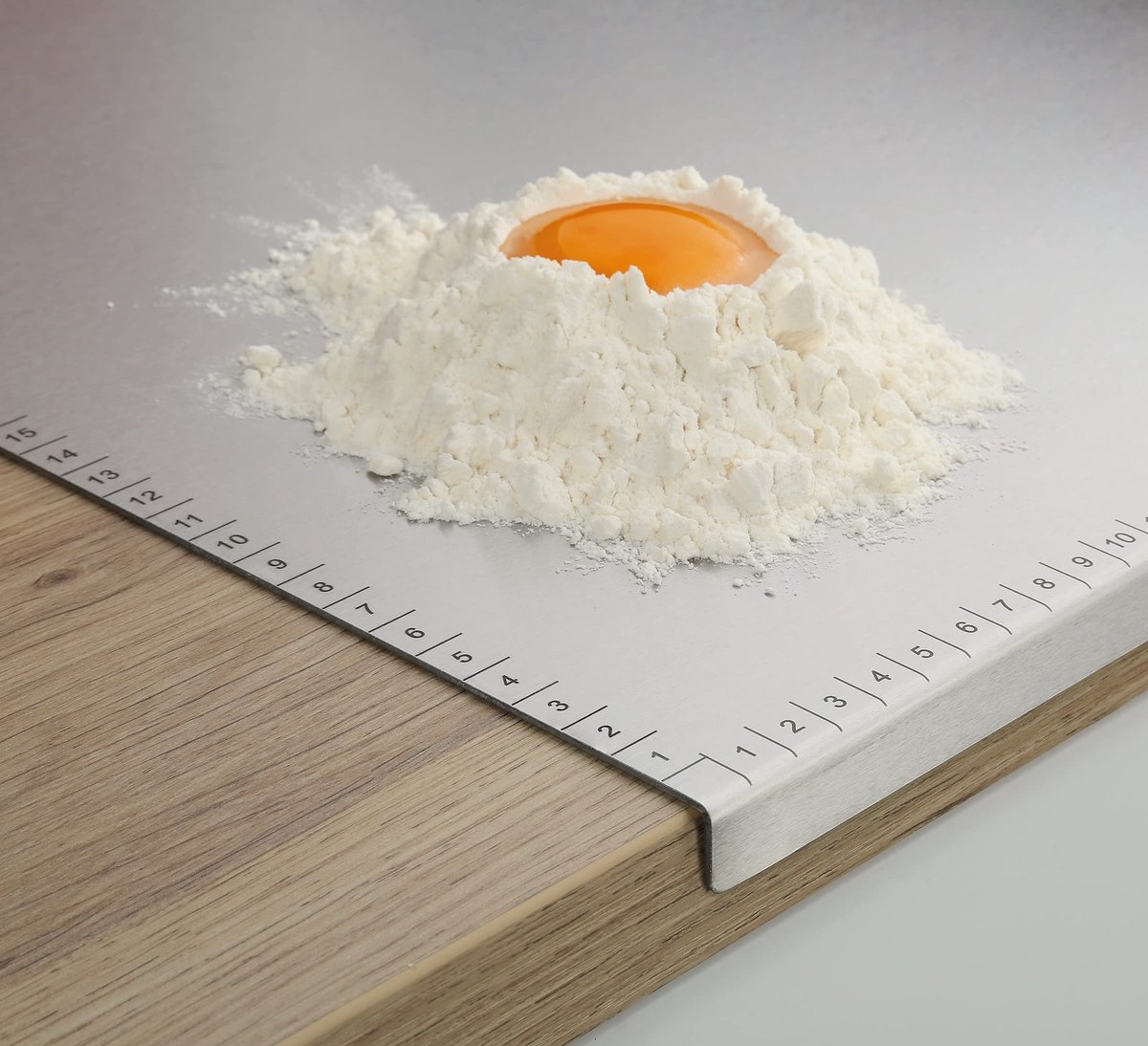 Ibenzoa® Ruim Roestvrij Stalen Keukenwerkblad met Schaalverdeling voor Deeg en Vleesbereiding