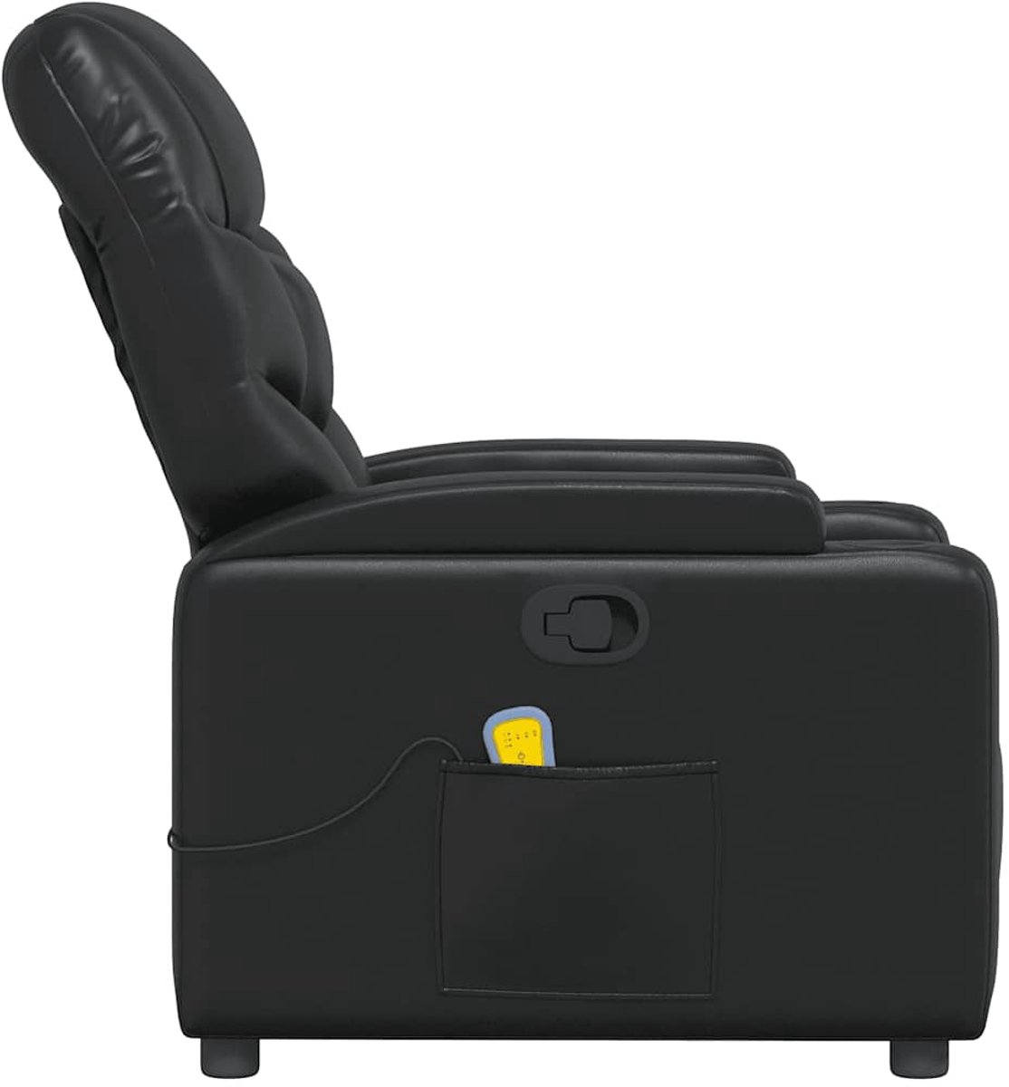 vidaXL Massagestoel Verstelbaar Kunstleer Zwart - afbeelding 2