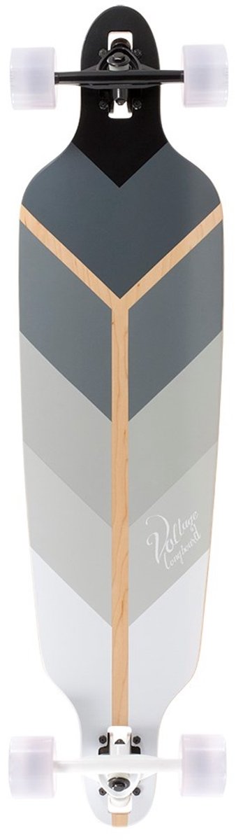 Voltage Directional Drop Through Longboard Grey