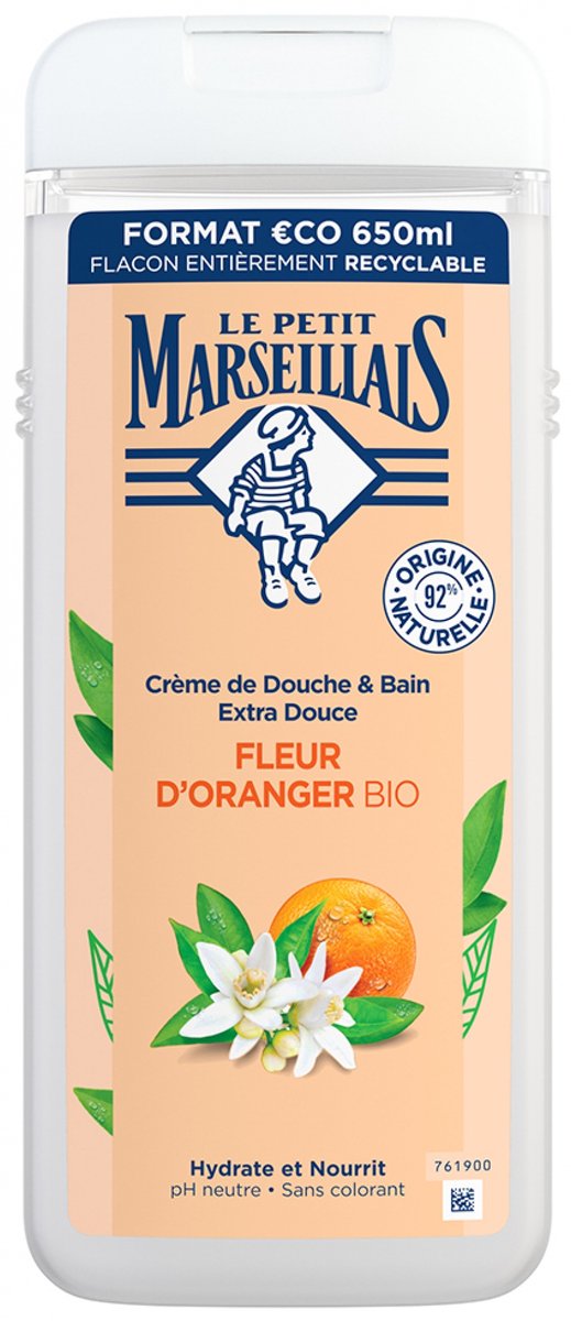 Goedkoopste Le Petit Marseillais Biologische Sinaasappelbloesem Extra Zachte Douchecrème 650 ml