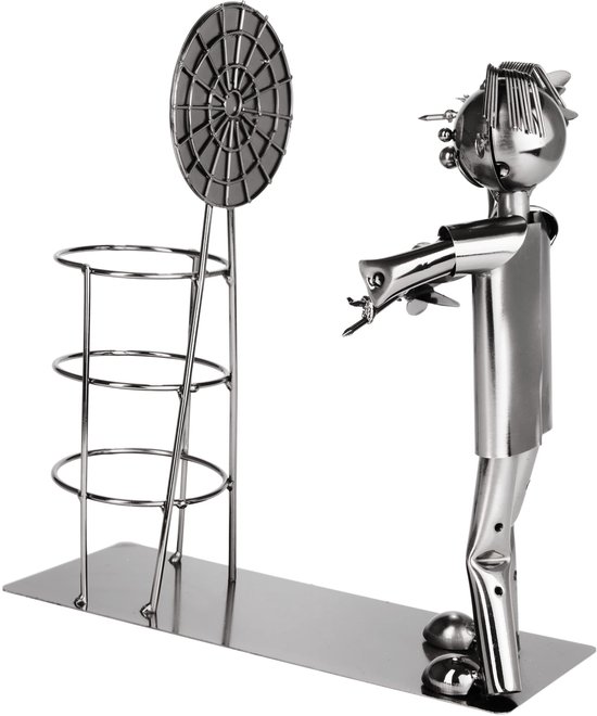 BRUBAKER Bier flessenhouder truck metalen sculptuur XXL cadeau met cadeaukaart