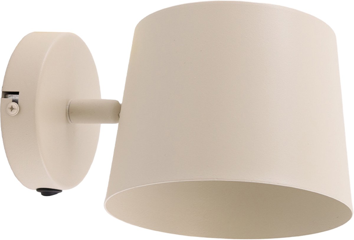 Olucia - RINKE - Wandlamp - Beige - Vorm: Kegel