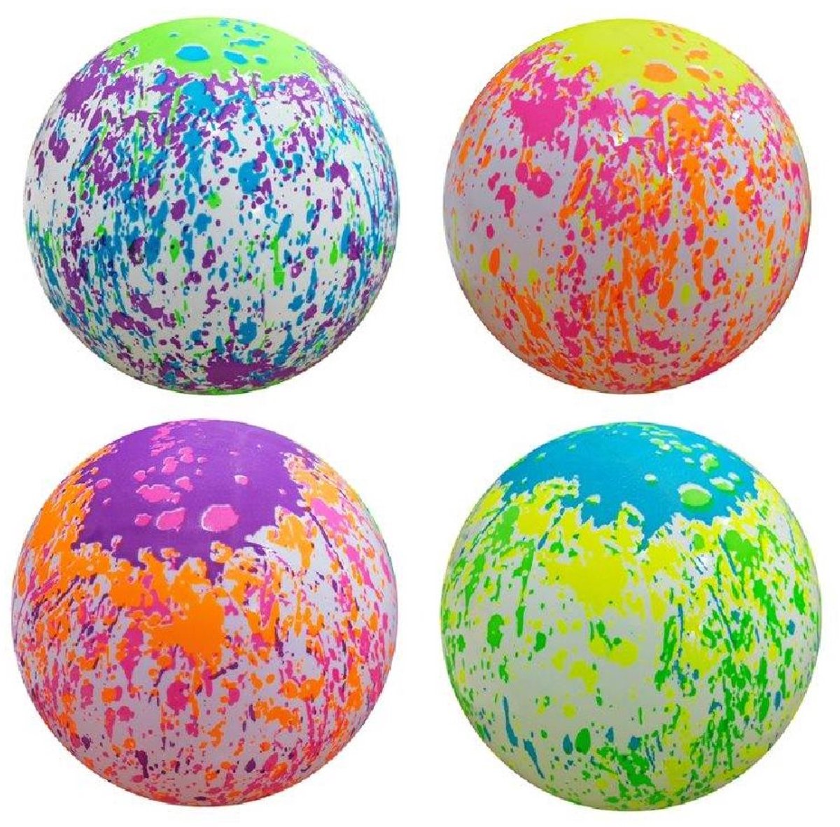 Duckiez Bal Verfspatten 23cm In Netje - 10 stuks