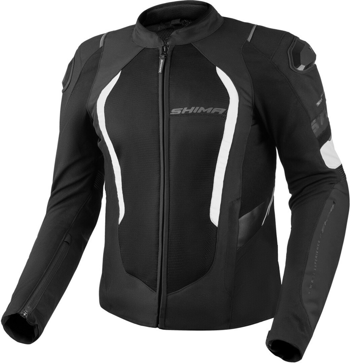 SHIMA Mesh Pro 2.0 Zwart Wit Textiele Motorjas - Jas