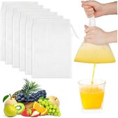 6 Sacs Lait Noix Nylon Réutilisables 20x30cm - Filtration Alimentaire Fromage, Yaourt, Café