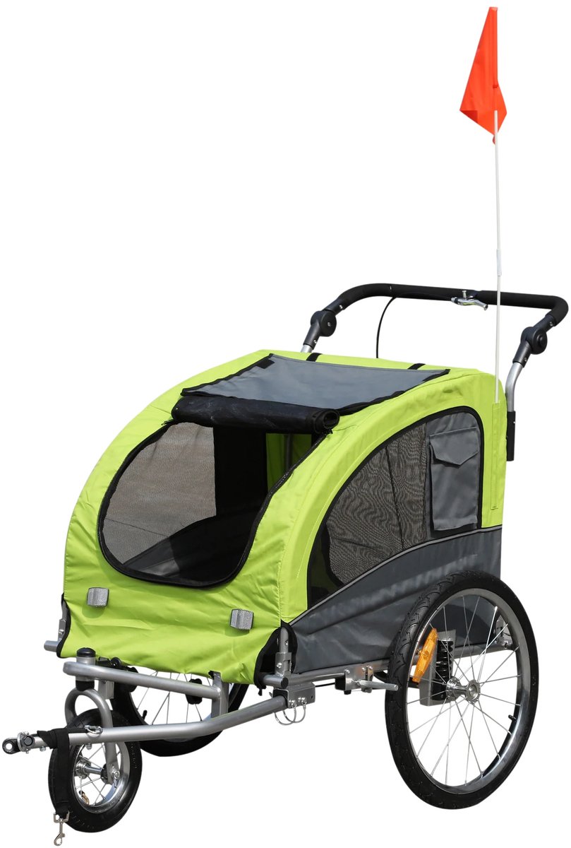 Fietskar Kinderwagen 2in1 Buggy en Fiets Aanhanger