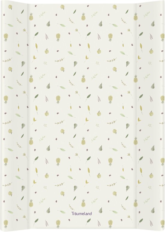 TRÄUMELAND - Tuin | Waterafstotende en afwasbare verschoningsbak met bloemendesign | Aankleedkussen gemaakt van thermo-vlies en ftalaatvrij pvc. 50 x 70 cm