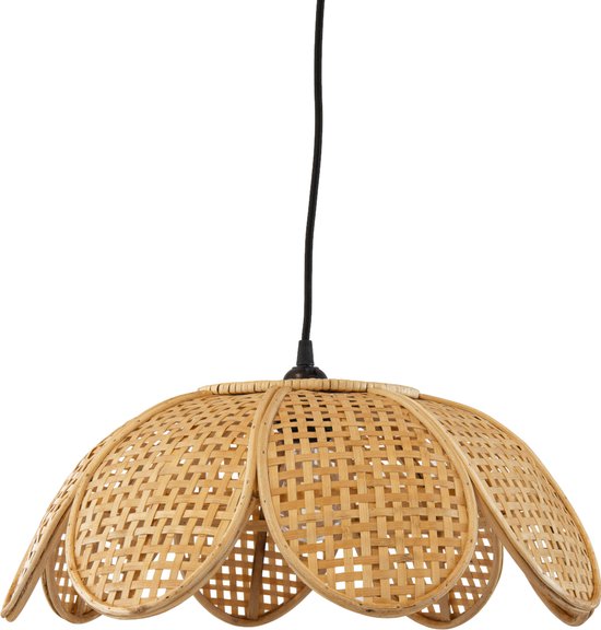KidsDepot Hanglamp Fie - Rotan - Bloem - Natural