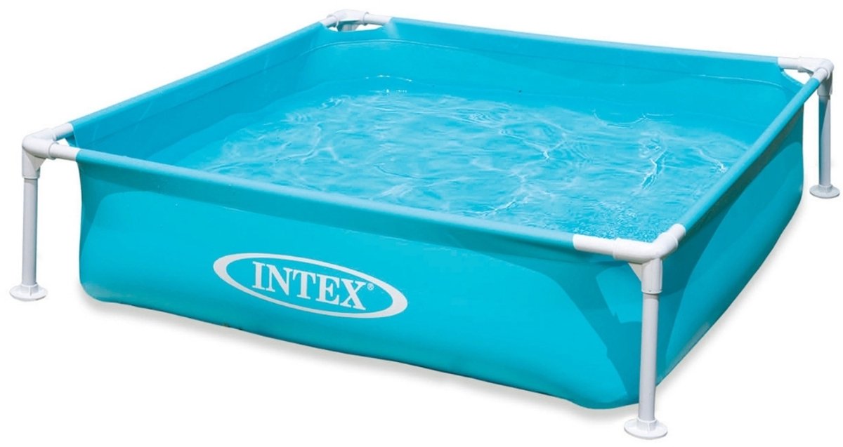 Intex - Opzetzwembad - Mini Frame Baby Pool - Vanaf 2 jaar - 122 x 122 x 30 cm inclusief reparatiesetje – foto 5