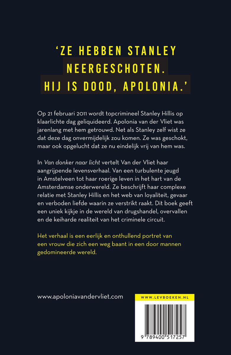 Van donker naar licht - back cover