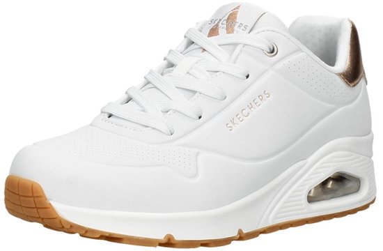 Skechers Uno - Gouden Air - Dames Sneakers - Wit