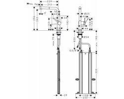 Hansgrohe M54 - Keukenkraan Talis met uittrekbare sproeikop, sBox, mat zwart 72809670