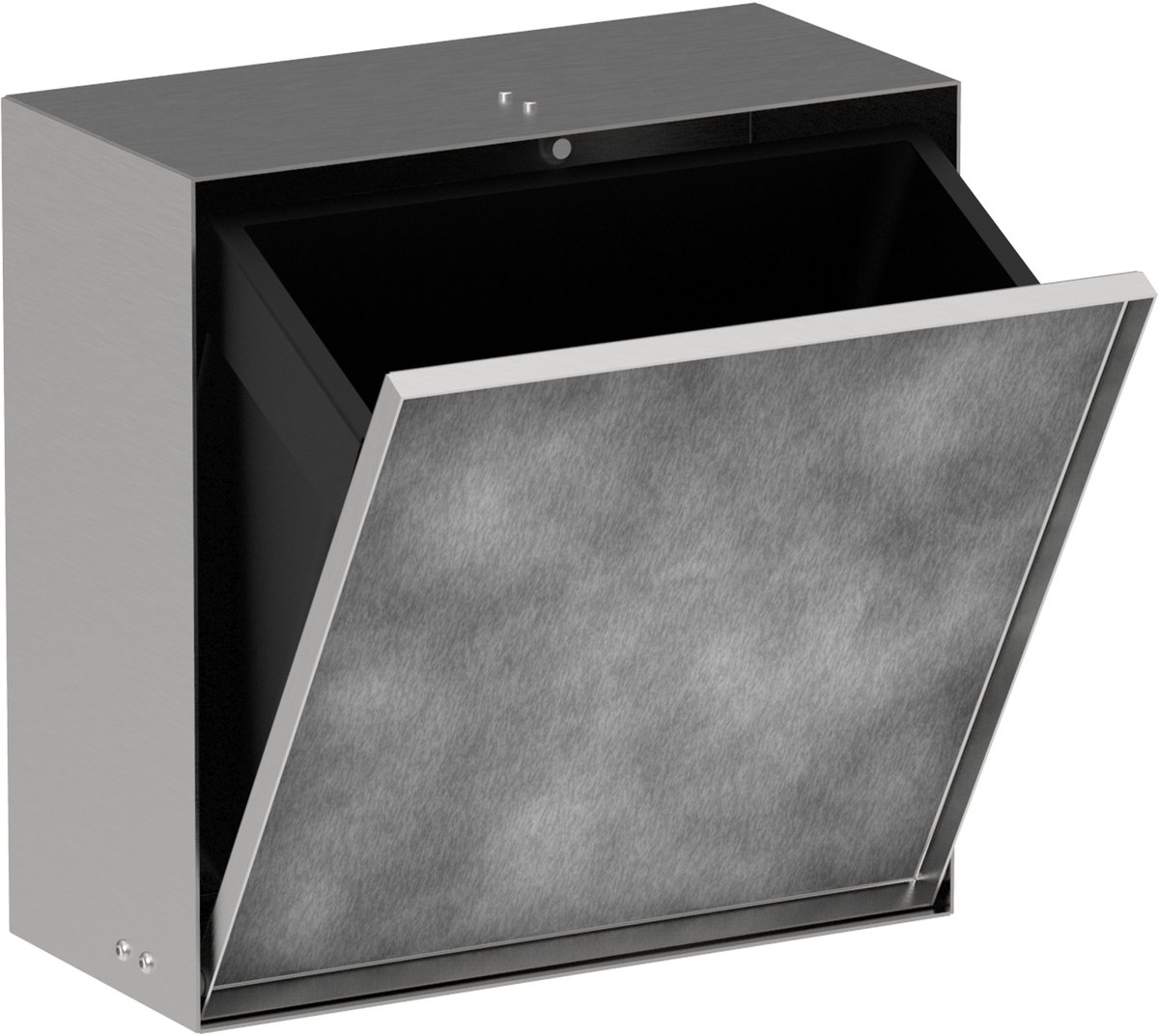 Hansgrohe XtraStoris Rock - Ingebouwde prullenmand 6 L, geborsteld staal 56090800