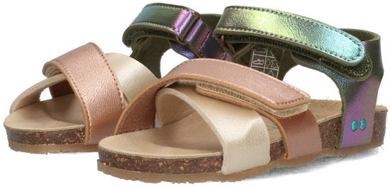 BunniesJR 225418-798 Meisjes Platte Sandalen - Multicolor - Imitatieleer - Klittenband