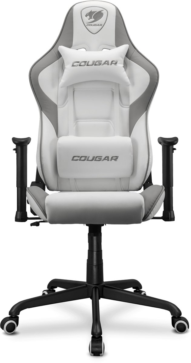 COUGAR Armor Elite Premium PVC Lederen Gamingstoel met 2D Verstelbare Armleuningen - Wit