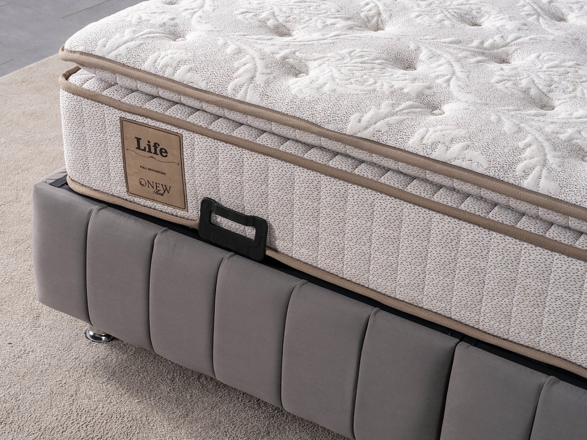 New Bed Orthopedisch Matras met 7-Zone Pocketvering en HR Extra Topper, Rugondersteuning, Ergonomisch Ontwerp voor Slaapkamerinnovatie 140 cm x 200 cm