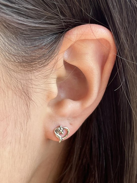 Miniblings Oorbellen in de vorm van een cowboyhoed met zilveren cowboyhoed en cowgirl hoed - handgemaakt - verzilverde oorbellen, 20 mm, metaal, zonder steen., Metaal, Zonder steen
