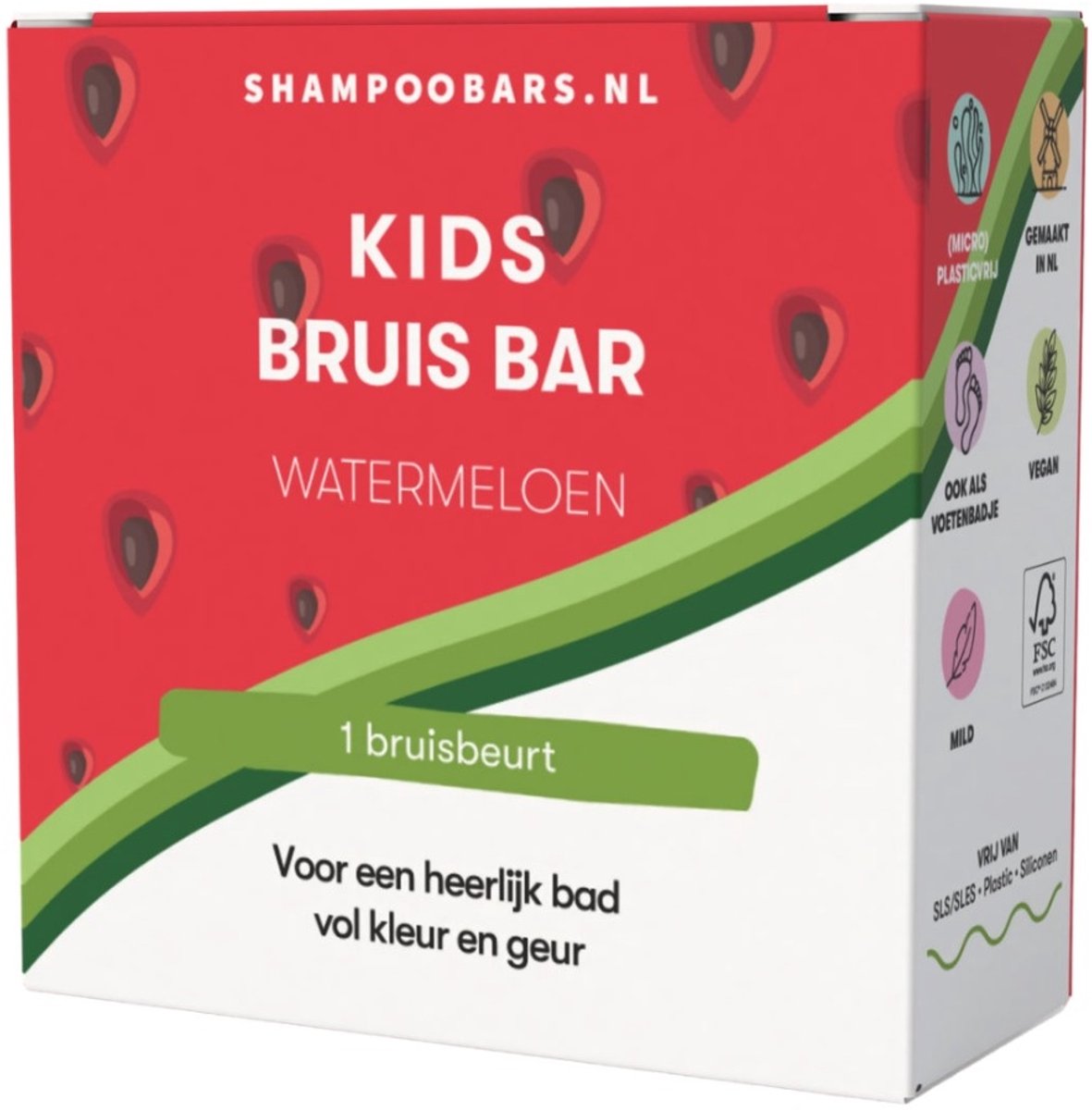 ShampooBars - Bruis Bar Kids Watermeloen - 60g