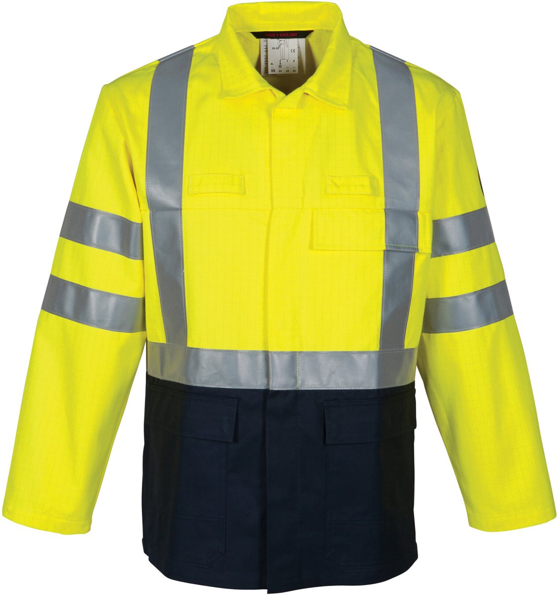 HAVEP Korte jas MQ Multi Protector 30012 - Fluo Geel/Marine - 46