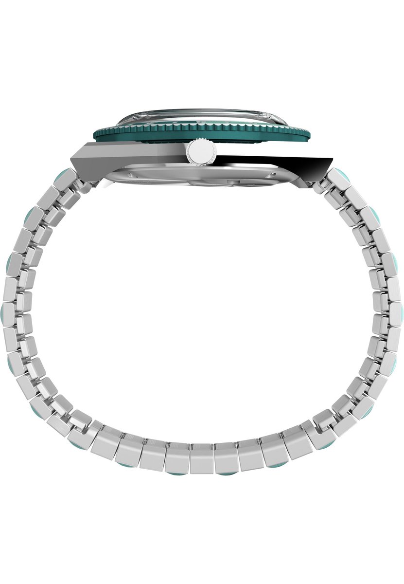 Timex Q Timex Quartz Analoog Horloge Blauw Kast: 100% Roestvrij Staal | Armband: 100%Roestvrij Staal 36 TW2W87600AJ, TW2W87700AJ, TW2W87800AJ