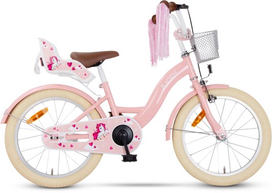 SJOEF Dolly Meisjesfiets 18 inch cadeau voor een kind van 5 jaar
