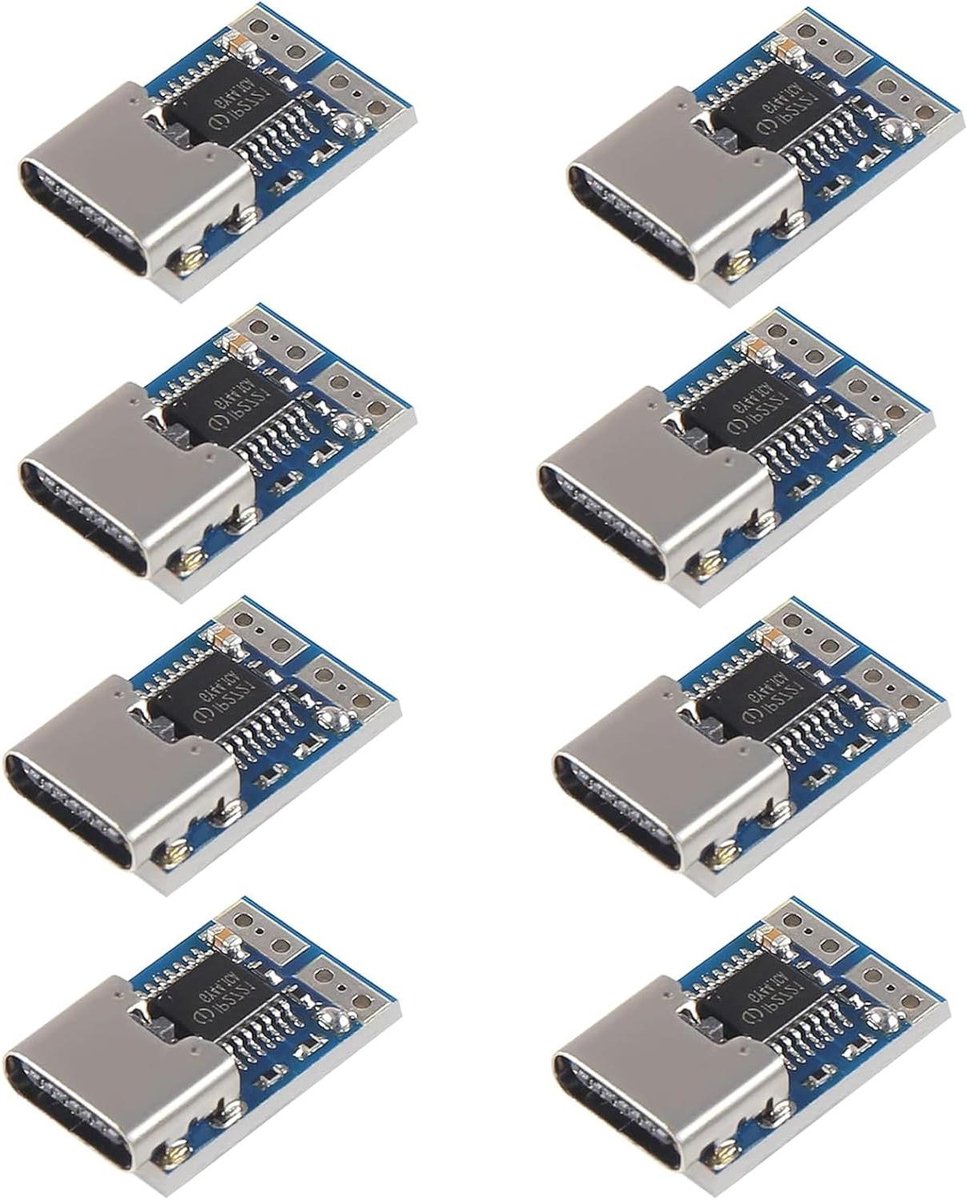 PDC004-PD Decoy module USB-C PD 12 V DC Vaste spanning power trigger module 5A Type C aansluiting ingang voor notebook en Smart Homes (9V) - Set van 8