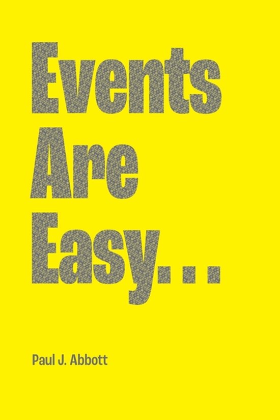 Events Are Easy... - cover
