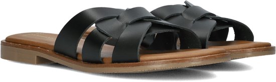 Stefano Lauran Led Knoop Slipper Slippers Dames - Zwart - Maat 38