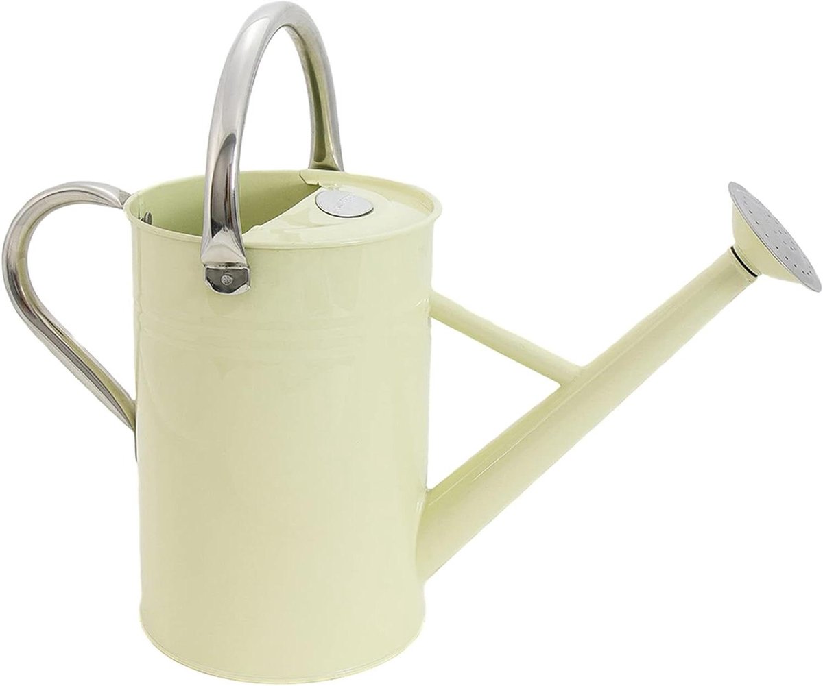 Gieter - 45 liter crème gegalvaniseerd stalen kan met klassieke Engelse stijl