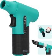 FBT170 - Electrische turbo fan - Ventilator - Jet fan - Blaas pistool - Stuwkracht van 170 gram - Draadloos - Verschillende functies - Met verschillende opzet stukken - Oplaadbaar - Verschillende snelheden - Blauw