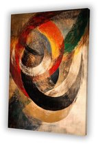 Dynamisch abstract kunstontwerp - Abstract canvas kunst - Canvas schilderijen kleuren - Abstract expressionisme - Klassiek schilderijen - Schilderijen & posters - Canvas 75x100 cm