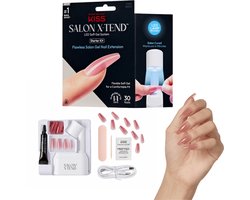 KISS Salon X-Tend Gelnagel Starterset - Incl. lamp lijm en tools - Gelnagels verlengen - 30 delig