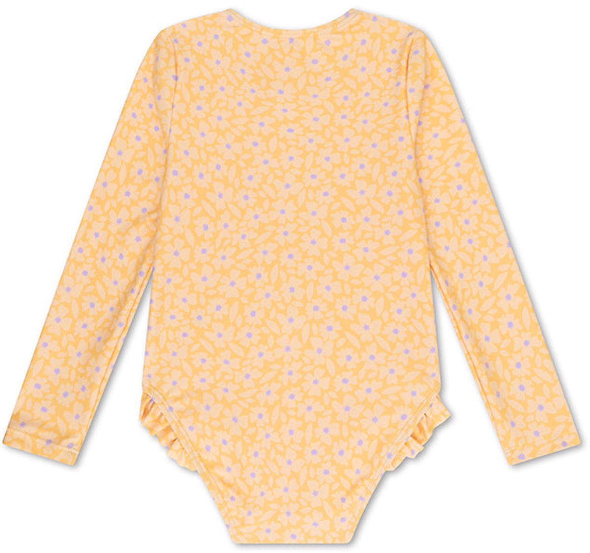 Swim Essentials UV Badpak Meisjes Met Lange Mouwen - Geel - Florish — afbeelding 2