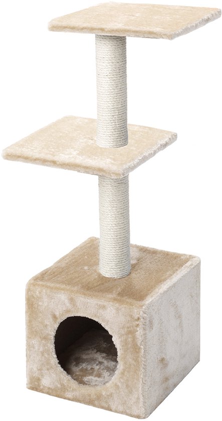 Ebi Krabpaal Classic Tree Palazzo cream - Beige - 30 x 30 x 90cm