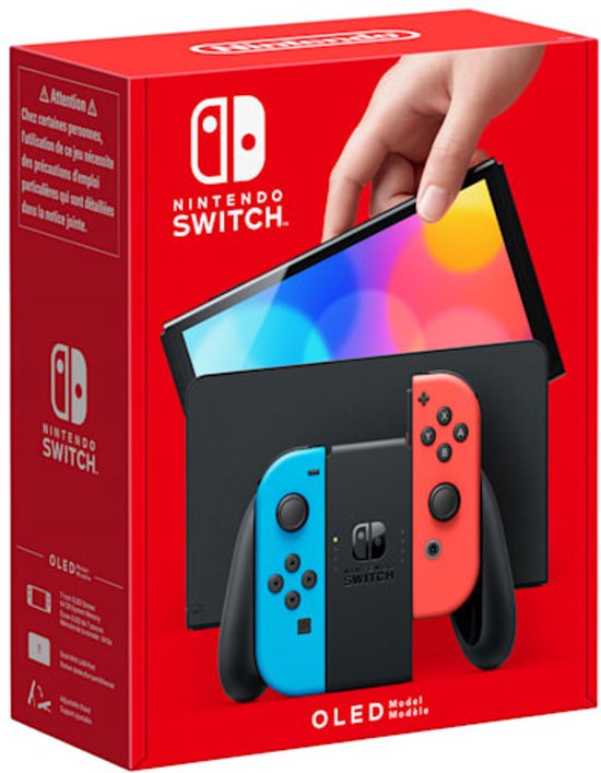 Nintendo Switch OLED - Blauw/Rood