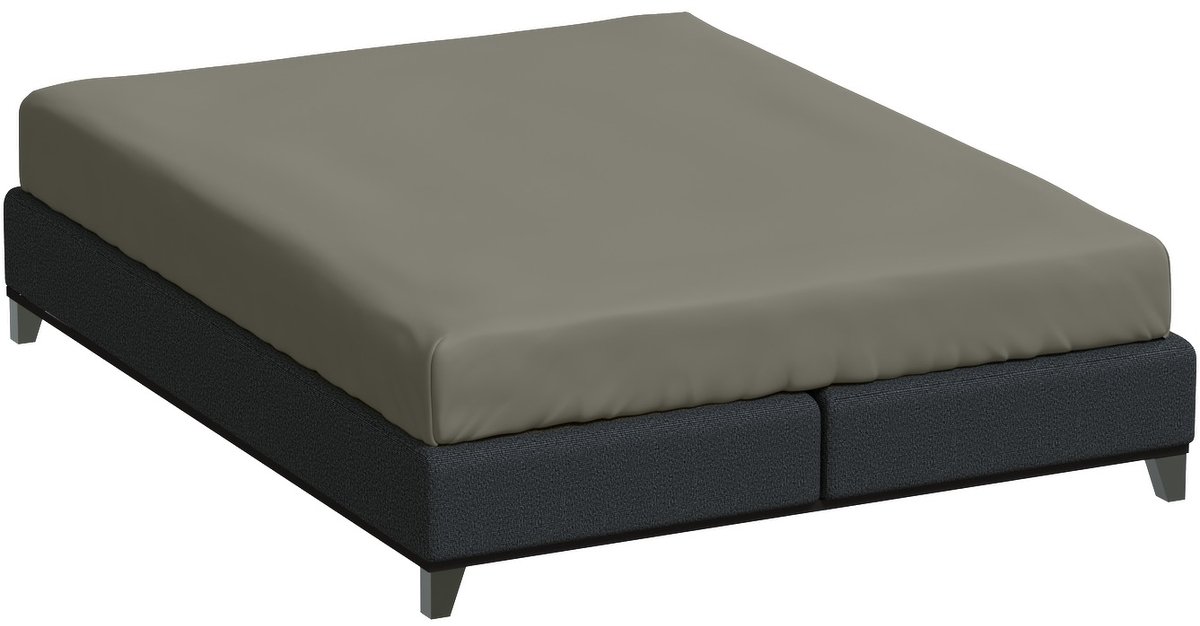 Bella Donna Lits-Jumeaux Hoeslaken Jersey - muskaat-0122 180/200-200/220
