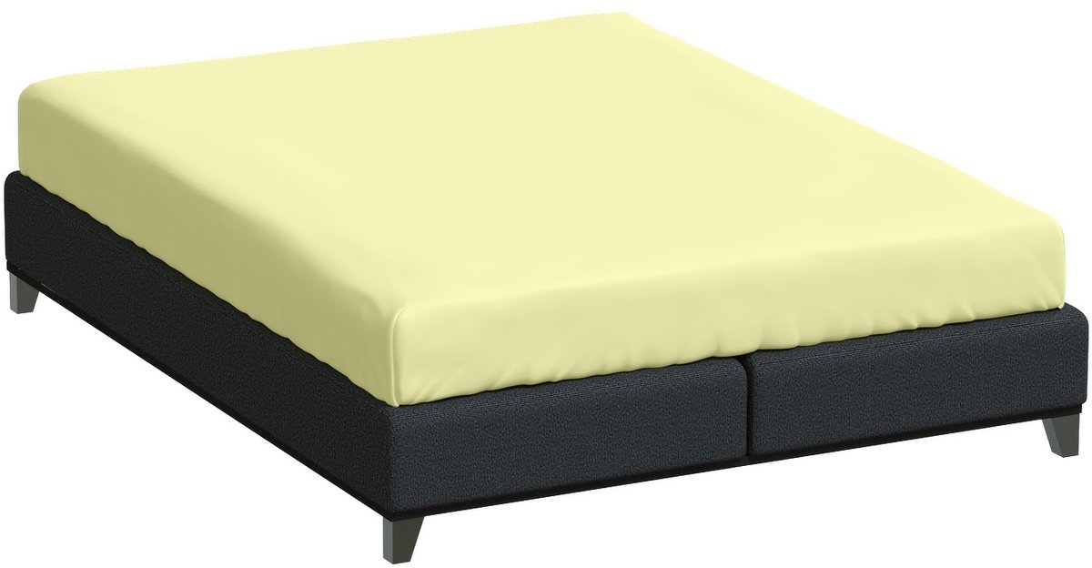 Bella Donna Lits-Jumeaux Hoeslaken Jersey - limoen-0531 180/200-200/220
