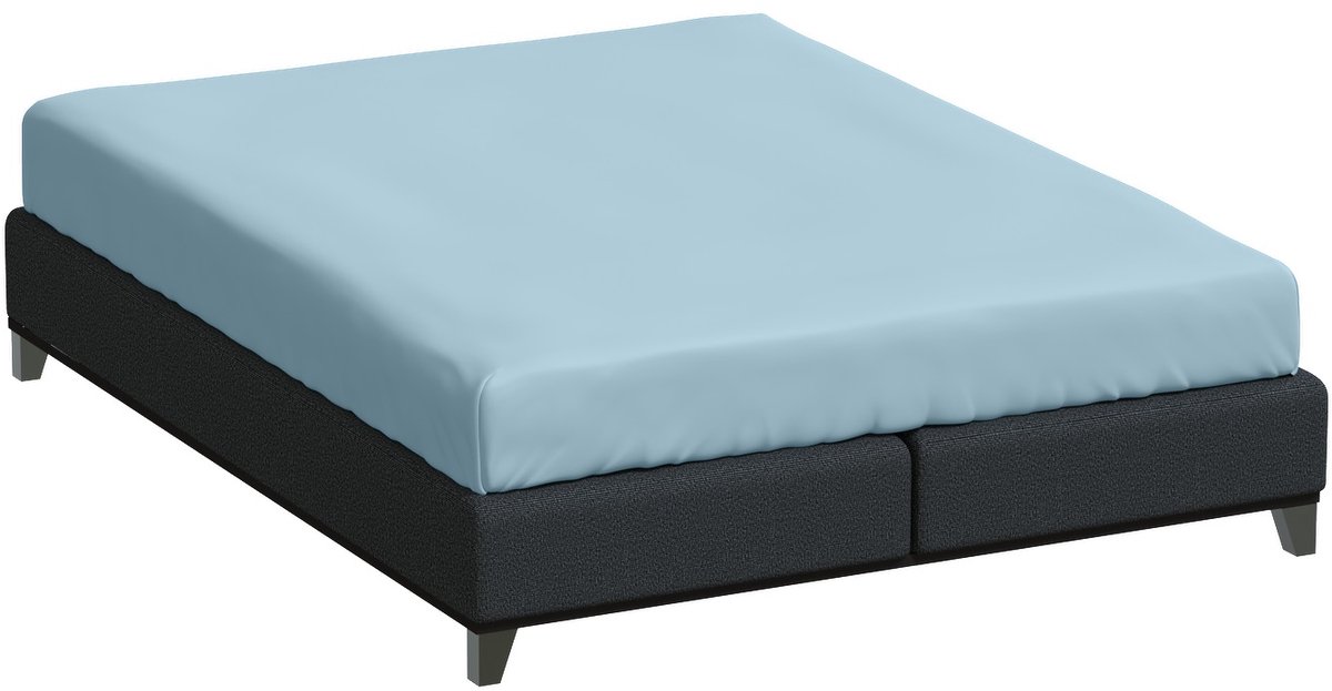 Bella Donna Lits-jumeaux XL Hoeslaken Jersey - lichtblauw-0522 200/220-220/240